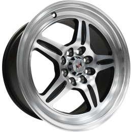 15x7.0 4H 100/114.3 P35 CB73.1 MRW AZ7506-5 - BLACK MACHINE FACE - (Alloy)