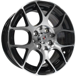 15x7.0 4H 100/114.3 P35 CB73.1 MRW AZ7507-3 - BLACK MACHINE FACE - (Alloy)