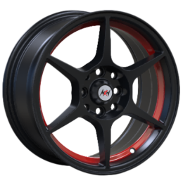 15x7.0 4H 100/114.3 P35 CB73.1 MRW AZ7510-7 - Black Red Undercut