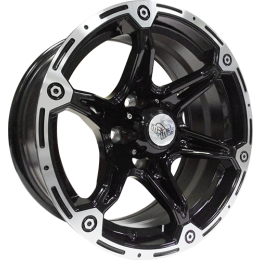 15x7.0 6H 139.7 P0 CB110 INFINITY L582 - Black Face Machined Lip (Alloy)