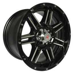 17x8.5 6H 139.7 P15 CB110 STUNNER LGS14 - Black Machined (Alloy)