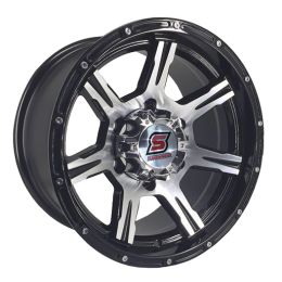 15x7.0 6H 139.7 N10 CB110.5 STUNNER LGS03 - Black Machined (Alloy)